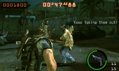 Biohazard The Mercenaries 3D screenshot 3 for Nintendo 3DS